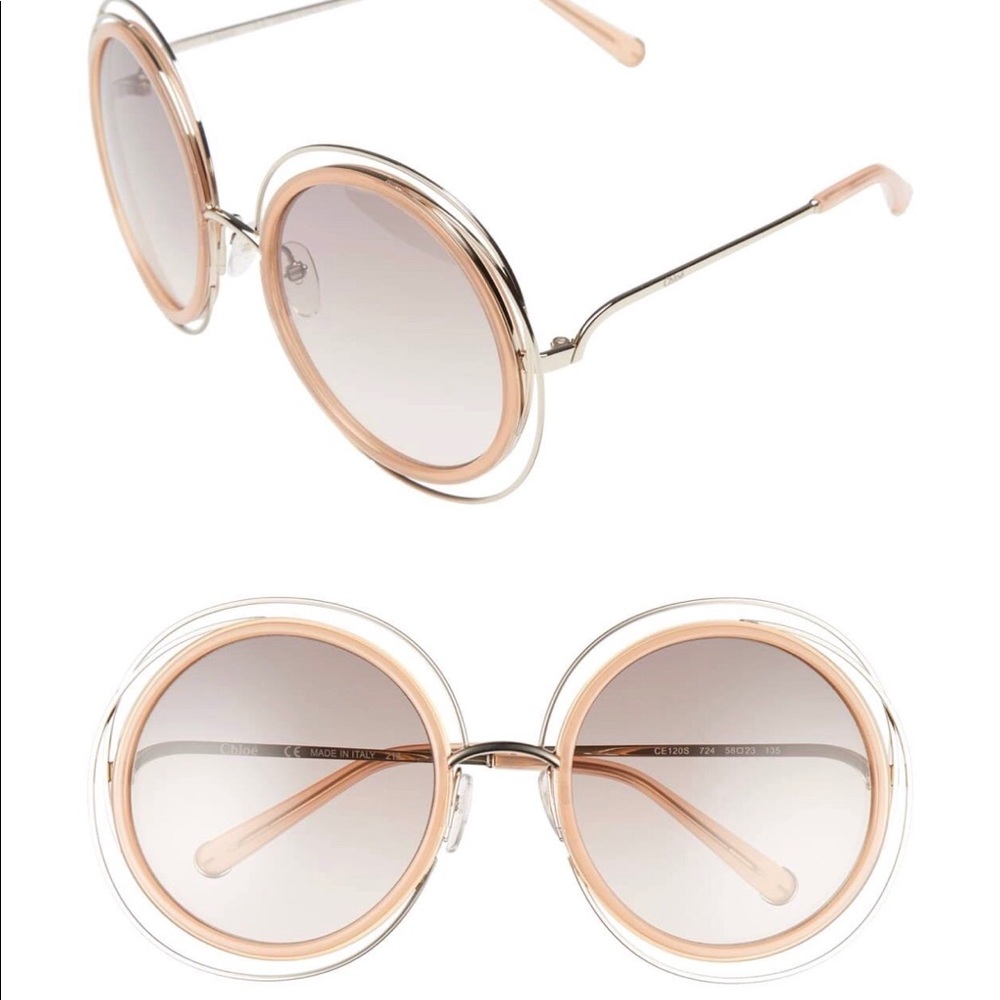 Chloe Carlina Sunglasses in Pink